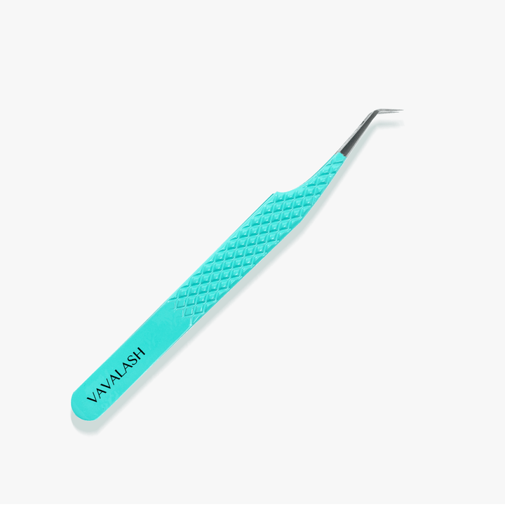 VG-03 Fiber Tip Blue Coated 45°-Deg Volume Eyelash Extensions Tweezers SC-2