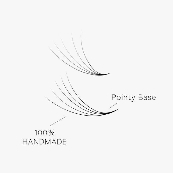 5D Handmade Premade Loose Fans With Pointy Base /500 Fans-2