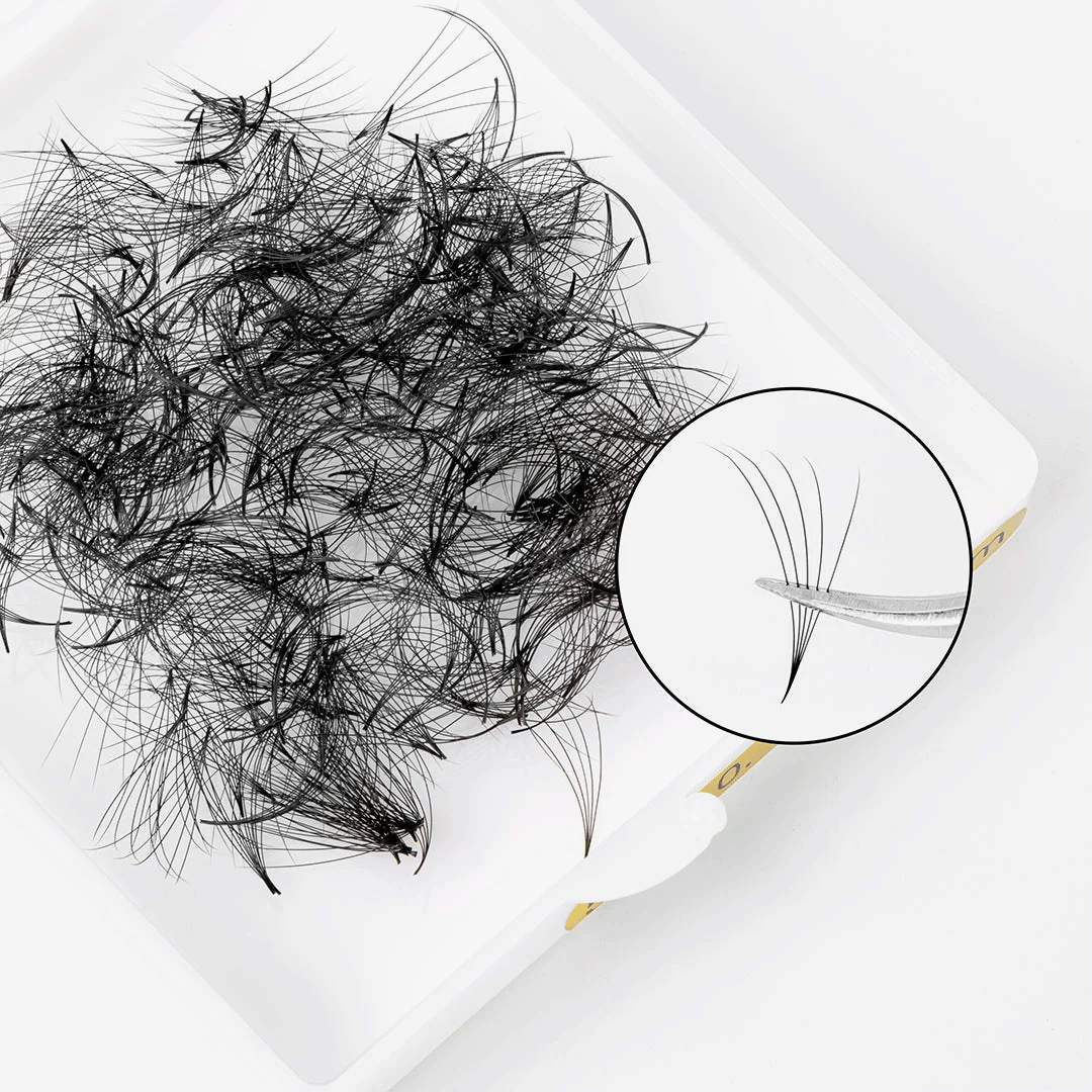 5D Handmade Premade Loose Fans With Pointy Base /500 Fans-1