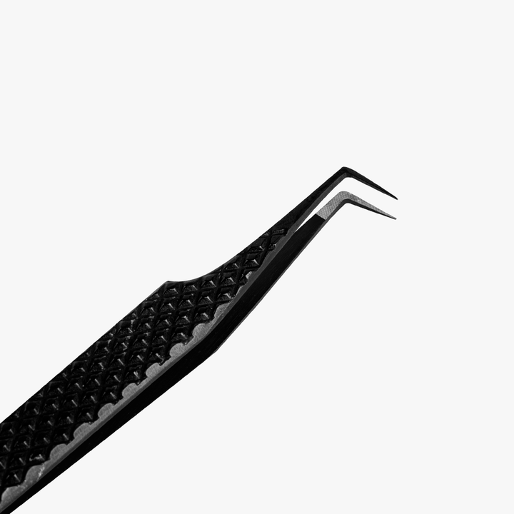 VA-05 Fiber Tip 90-Deg Light Black Coated Tweezers