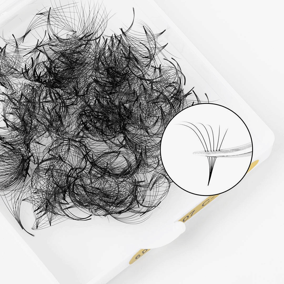 6D Handmade Premade Loose Fans With Pointy Base /500 Fans-1