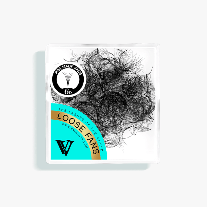 6D Handmade Premade Loose Fans With Pointy Base /500 Fans SC