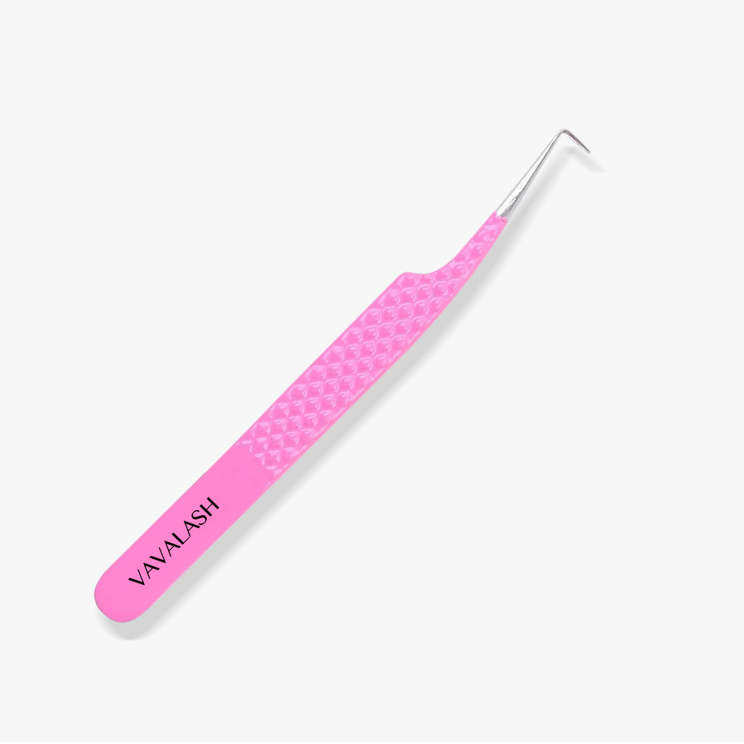 90 Degree VP-11 Diamond Dust Pink Mega Volume Tweezers