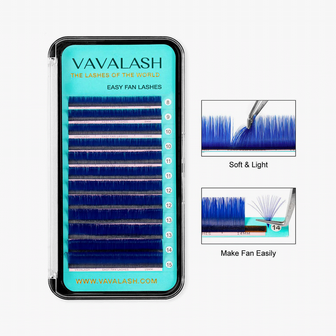 Colored Lashes Easy Fan Volume Lash Extensions  0.07mm 8-15 Mixed Length-10