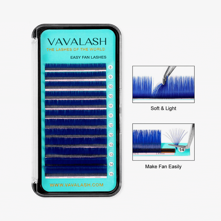 Colored Lashes Easy Fan Volume Lash Extensions  0.07mm 8-15 Mixed Length-10