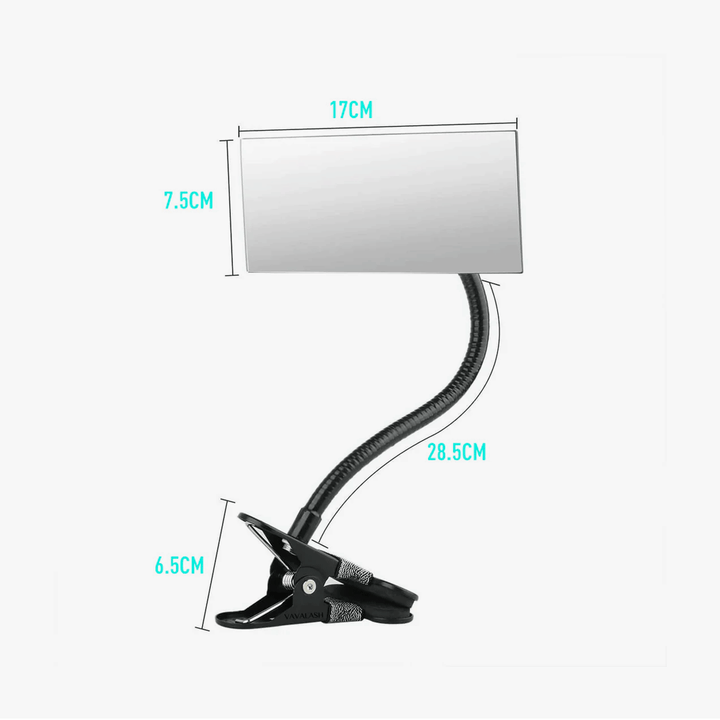 Security Convex Mirror with Adjustable Clip