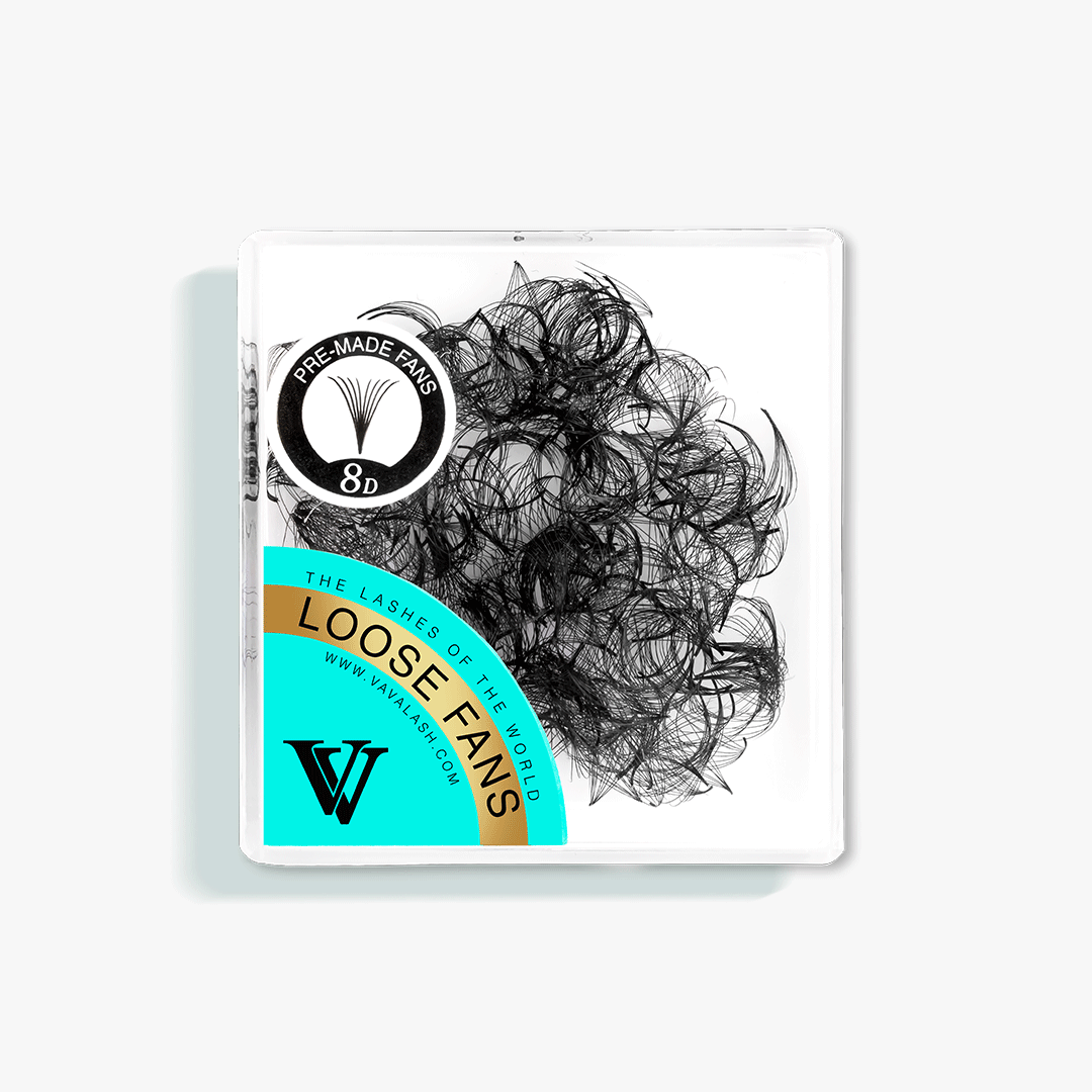 8D Handmade Premade Loose Fans With Pointy Base /500 Fans SC