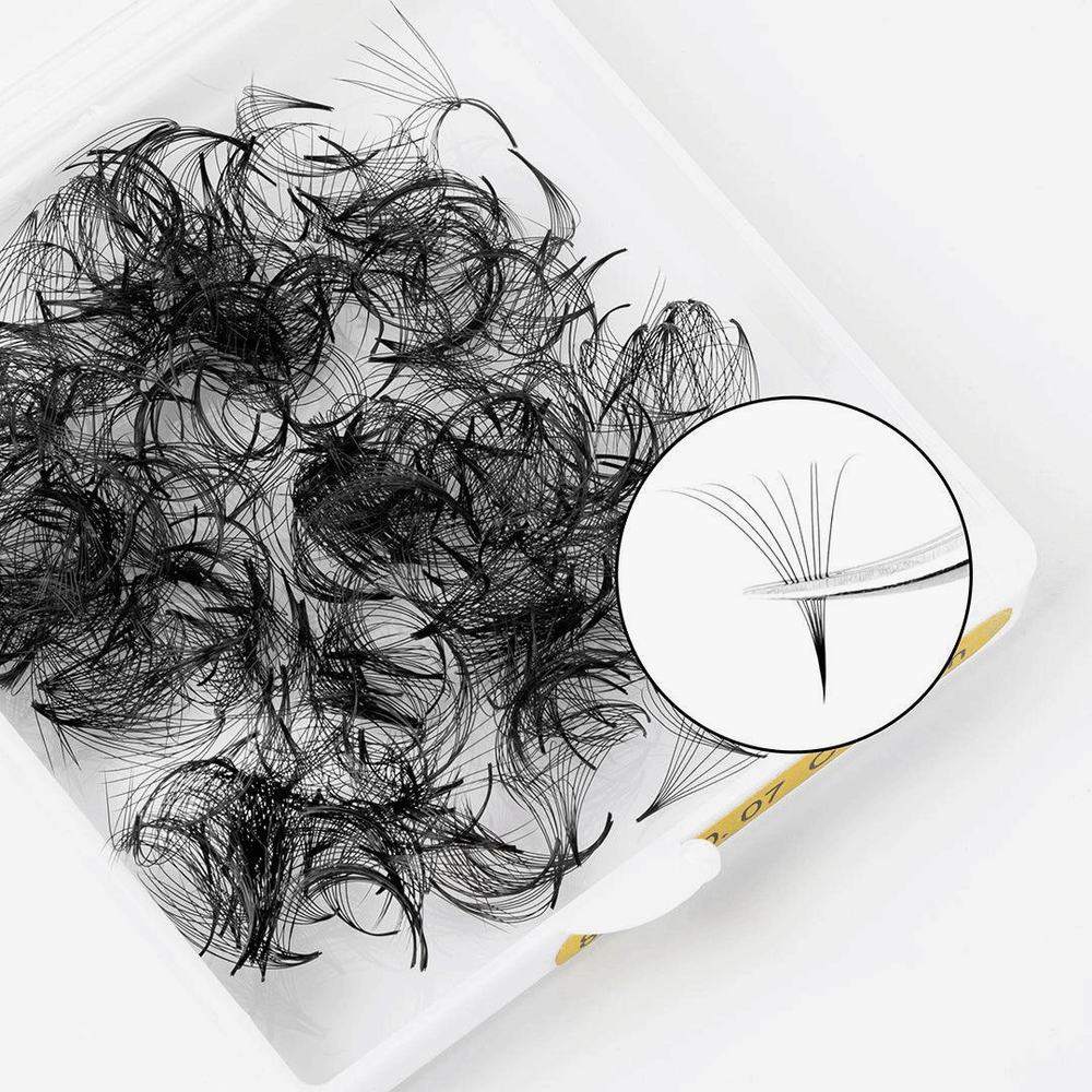 8D Handmade Premade Loose Fans With Pointy Base /500 Fans SC-1