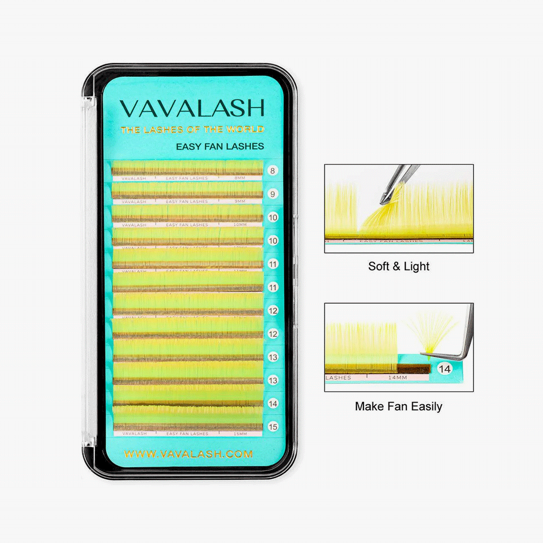 Colored Lashes Easy Fan Volume Lash Extensions  0.07mm 8-15 Mixed Length-4