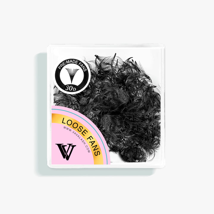 Abanicos Premade 30D Hechos a Mano con Base Puntiaguda / 500 Abanicos