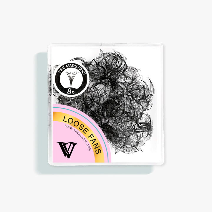 Ventiladores sueltos prefabricados a mano 8D con una base puntiaguda /500 ventiladores