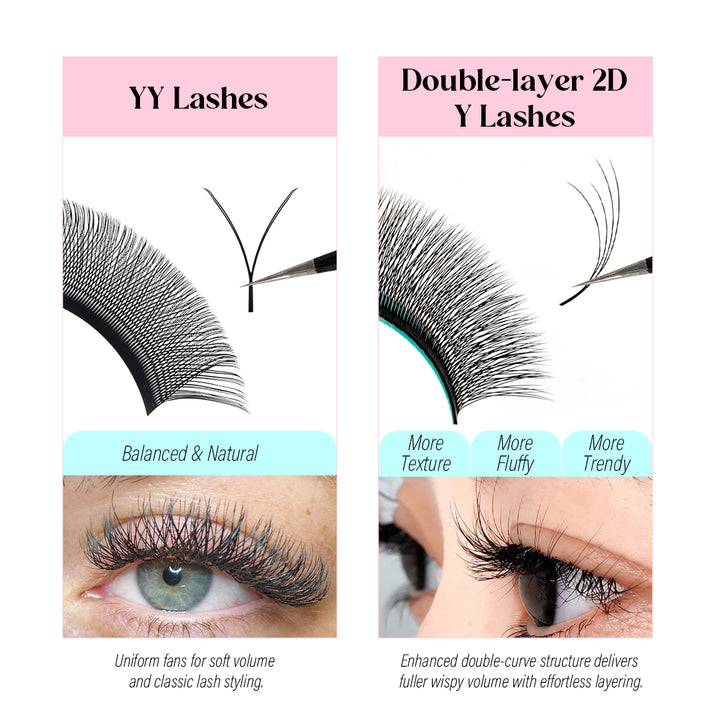 Pestañas YY Double Layer de Volumen