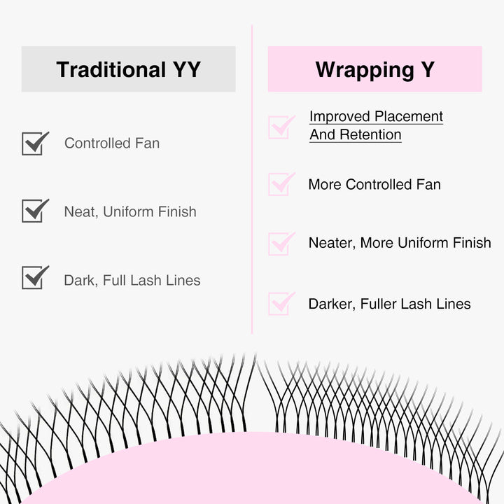 Pestañas Wrapping YY Natural Volume