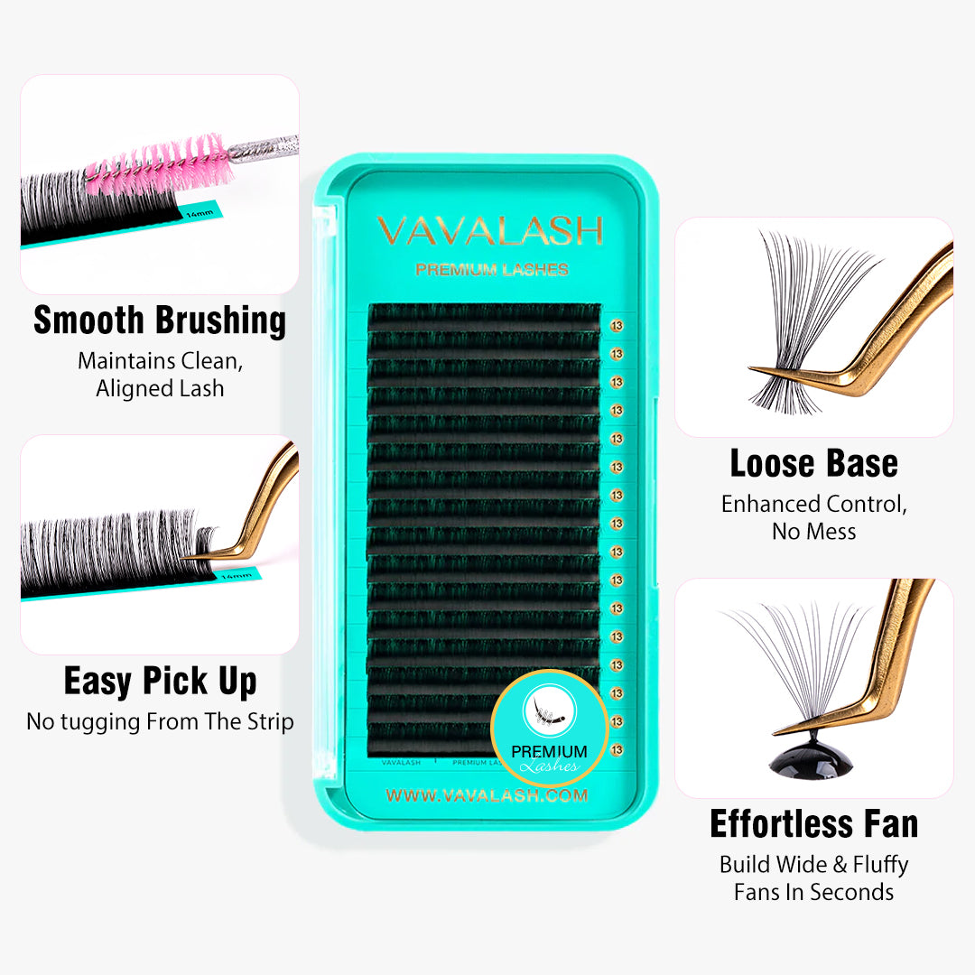 Extensions de cils de volume individuel de luxe m curl