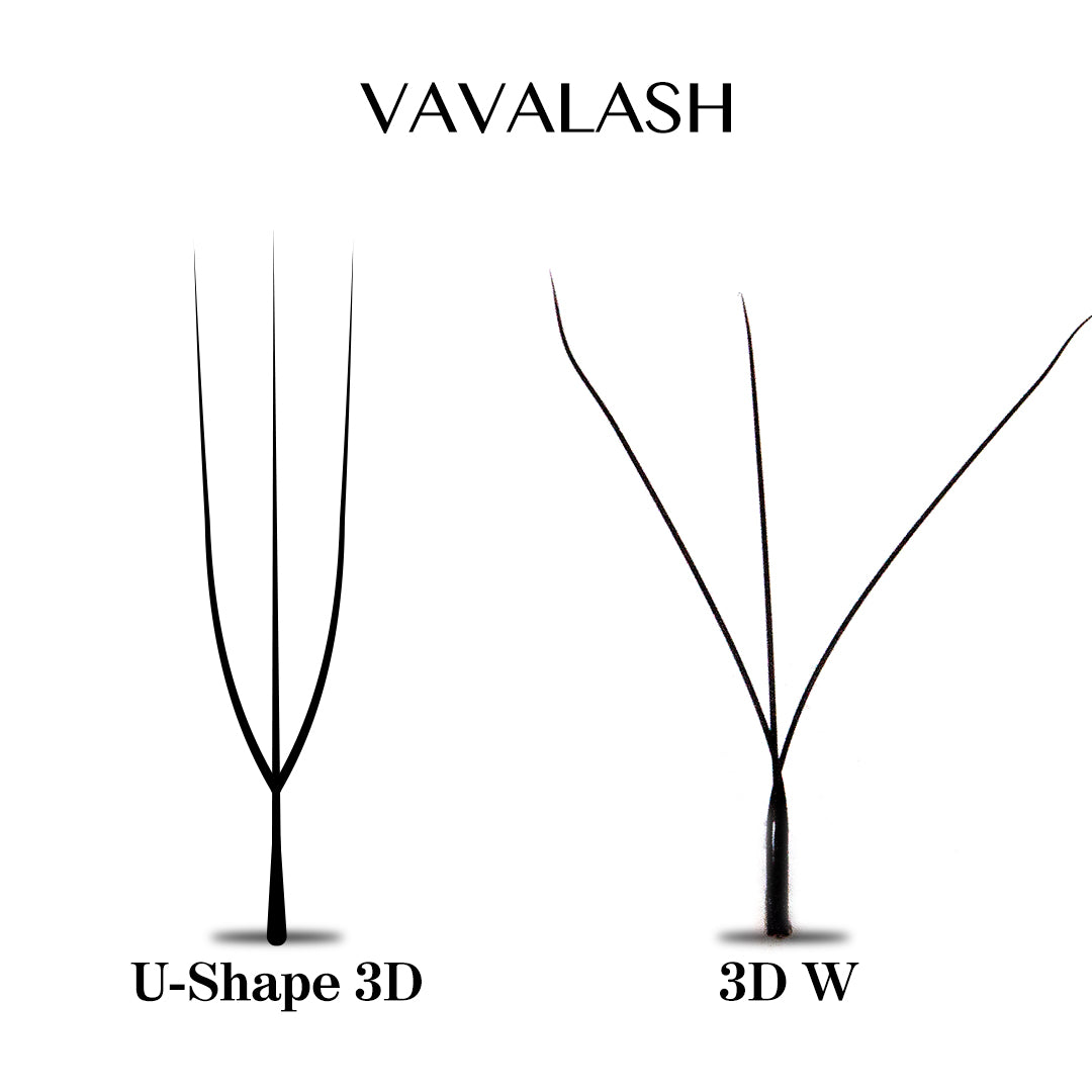 0.07MM Pestañas Volumen 3D U-Shape W