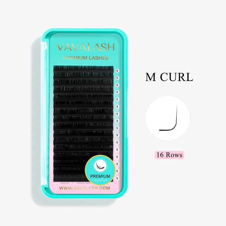 M Curl Extensiones de Pestañas Individuales de Volumen Luxury