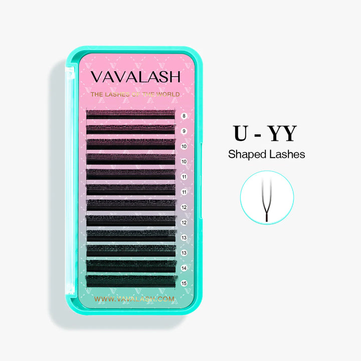 Extensiones de pestañas voluminosas prehechas Fan YY
