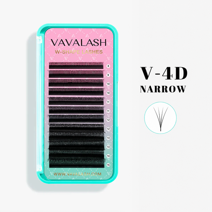 Narrow 4D V-Shape W Volume Lashes 0.07MM