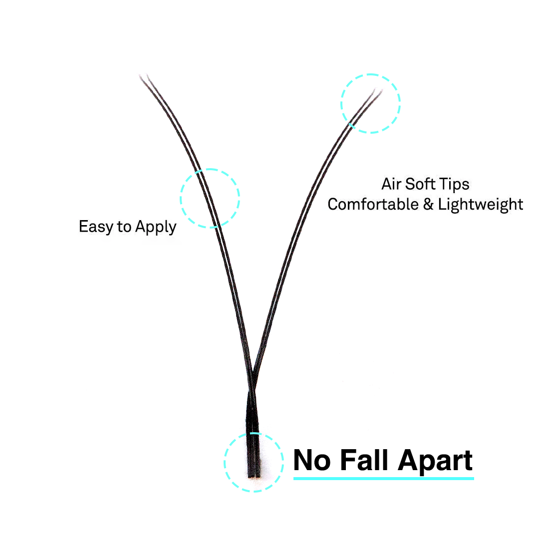 Extensiones de pestañas voluminosas prehechas Fan YY