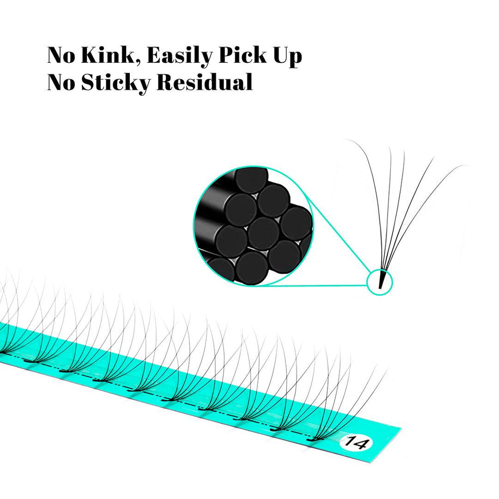 5D Large Tray Pointy Base Premade Volume Fans 320 Fans 16 Lines